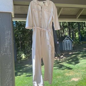 H&M white jump suit 🤍